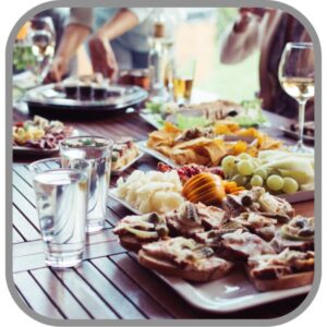 Banquetes/ Alimentos y Bebidas/ Todo para tu fiesta - alimentos