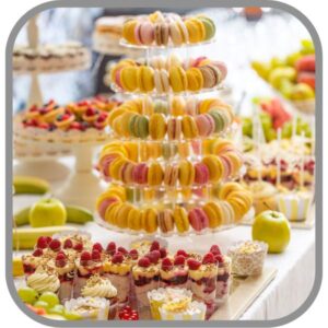 Alimentos y Bebidas para eventos - Mesa de dulces y postres